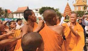 Take that, you saffron-covered fool!