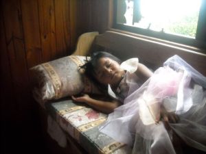 Cj posing ... as per instuctions ... for Sam