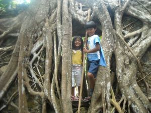 Sam and Cj on and adventure with Gay and Carlos