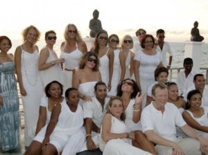 Deb's farewell "Sunset White Party at Lounge 8" ... she's a classy lassy ...