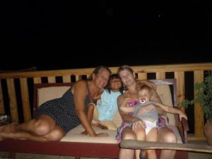 Visitors Kim and Cake