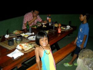 Sam's 7th birthday dinner