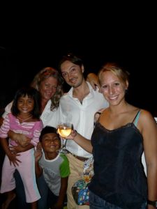 New friends Tommaso and Helen